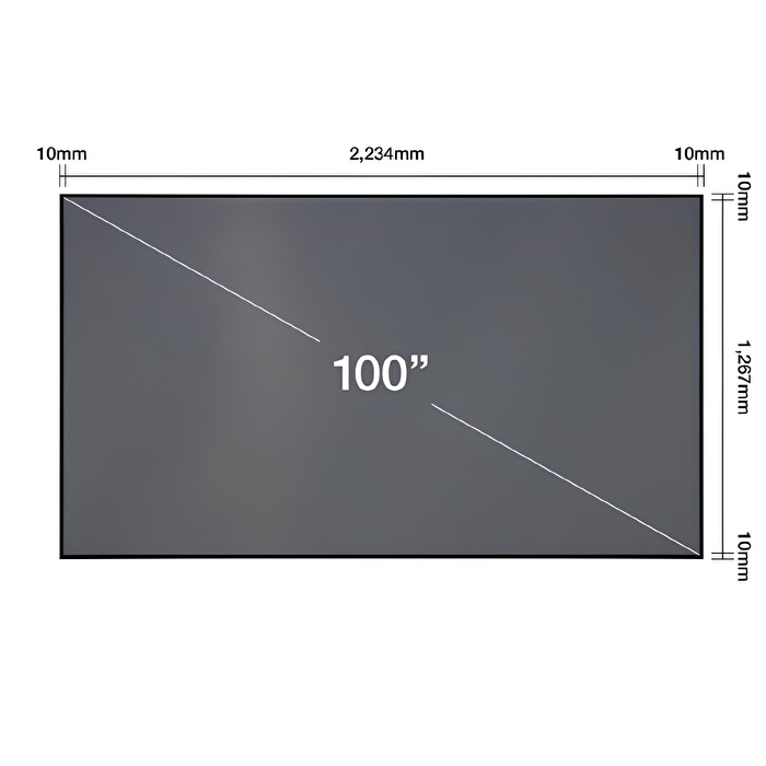 EPSON ELPSC35 Lazer TV 100" ALR Projeksiyon Perdesi